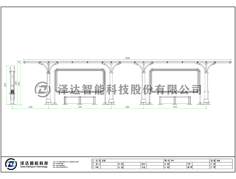 泽达候车亭 HCT086(图2)