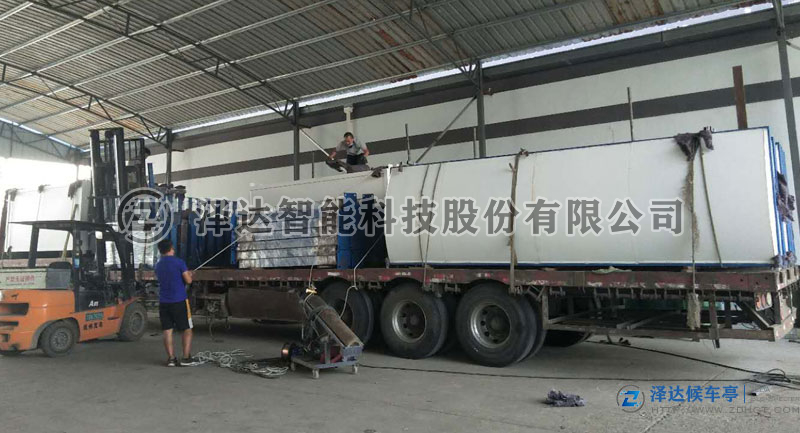 湖北省乡镇候车亭由泽达候车亭生产装车发货(图3)