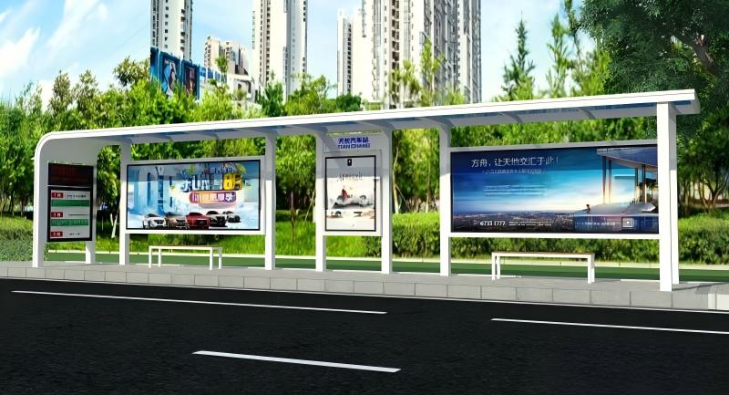 安徽省候车亭已生产完成，装车发货