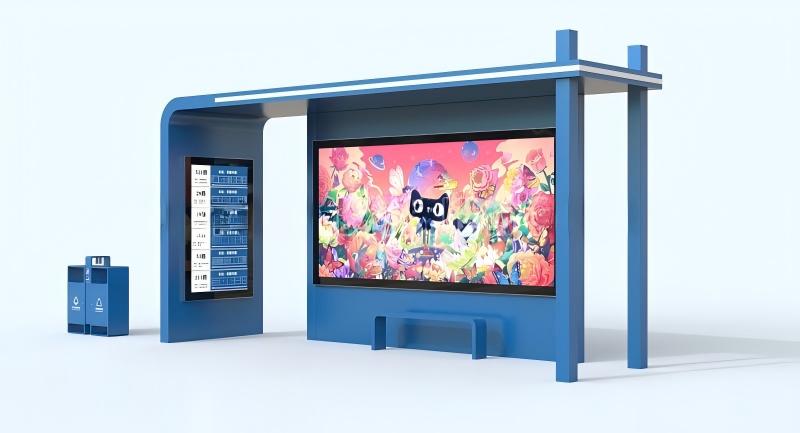 天空蓝候车亭生产完成，即刻发往湖北省