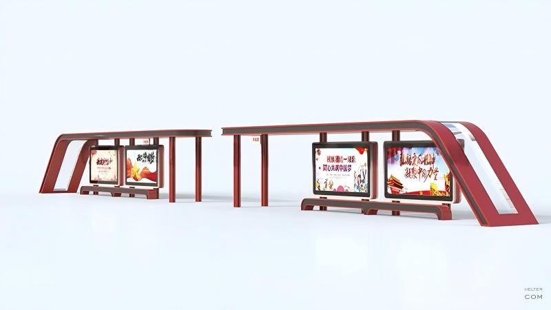 鹰潭新型候车亭生产完毕，装车发货