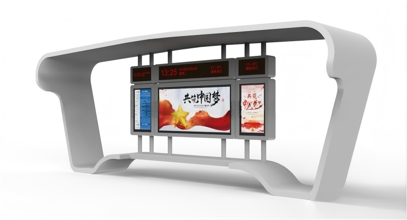 浙江省候车亭生产完毕,装车发货