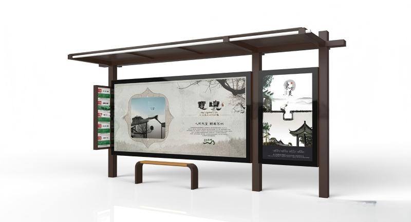 候车亭再次装车出发浙江