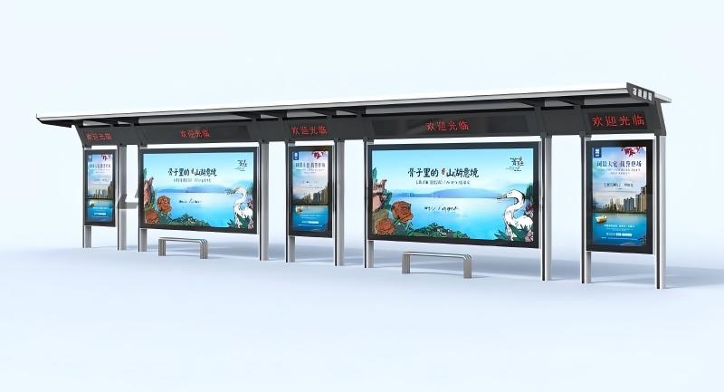 华展建设加班加点完成北京公交候车亭项目